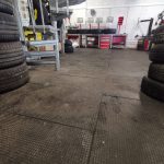 Werkstattboden und Wandverkleidung Werkstattboden und Wandverkleidung