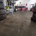 Werkstattboden und Wandverkleidung Werkstattboden und Wandverkleidung