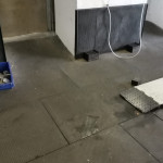Eventmatten als Werkstattboden und Wandverkleidung