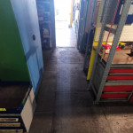 Eventmatten als Werkstattboden und Wandverkleidung