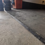 Eventmatten als Werkstattboden und Wandverkleidung