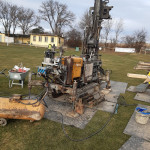 Die ImGEx-PROFI als Bodenschutz bei Bohrarbeiten auf einem Sportplatz Die ImGEx-PROFI als Bodenschutz bei Bohrarbeiten auf einem Sportplatz