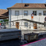 Bodenschutz & Pflasterschutz bei den Dacharbeiten