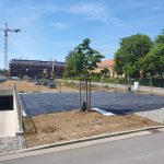 Temporärer Parkplatz mit IMGEX - Eventmatten