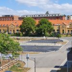 Temporärer Parkplatz mit IMGEX - Eventmatten